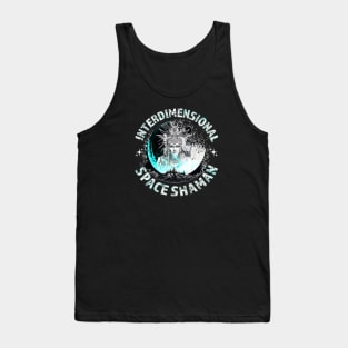 INTERDIMENSIONAL SPACE SHAMAN-moon white Tank Top